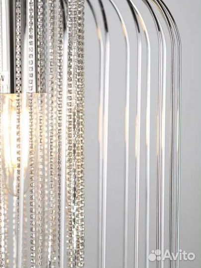 Светильник подвесной потолочный новый цвет серебро