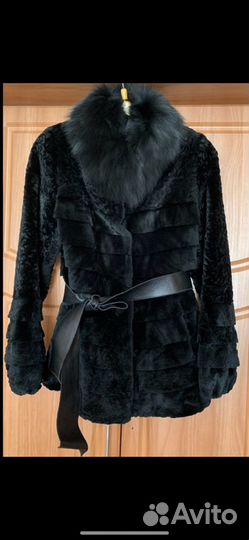 Шуба натуральная из козлика размер 40