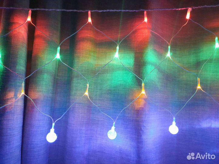 Гирлянда бахрома занавеска на окно