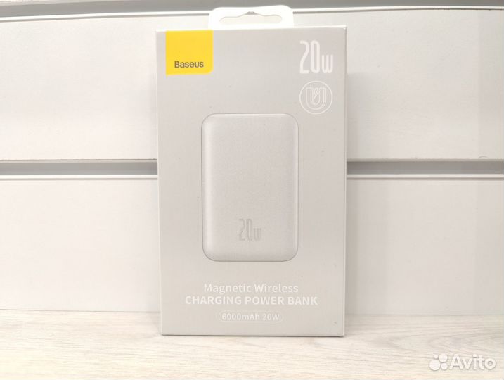 Baseus Magnetic Wirelles PowerBank 10000Mah Silver