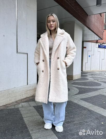 Пальто женское тедди