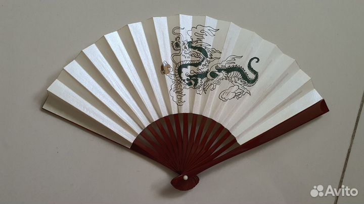 Веера мужские японские с калиграфией