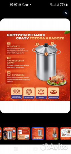 Продам коптильню,новая,полный комплект