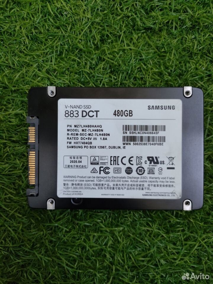 SSD Samsung 883 DCT 480gb