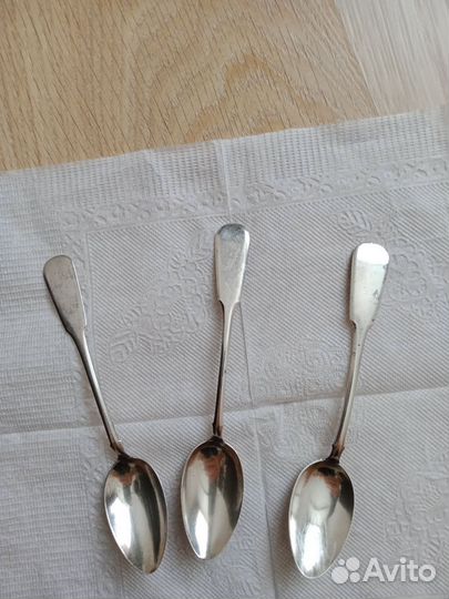 Ложки чайные серебро 875