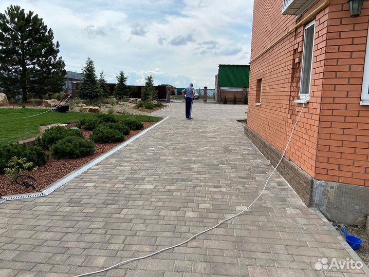 Укладка тротуарной плитки