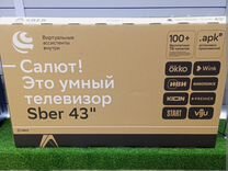Телевизор Sber 43 дюйма UHD 4К (109 см),гарантия