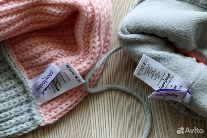 Зимние шапка и снуд для девочки PlayToday