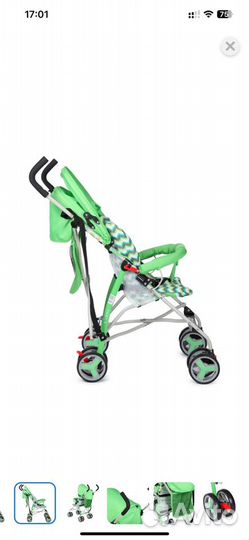 Прогулочная коляска babyton light green