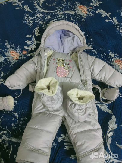 Зимний комбинезон для девочки(68-80)