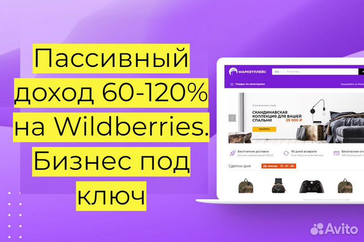 Готовый бизнес Wildberries под ключ, 100 годовых