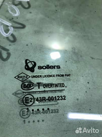 Стекло заднее левое Fiat Albea