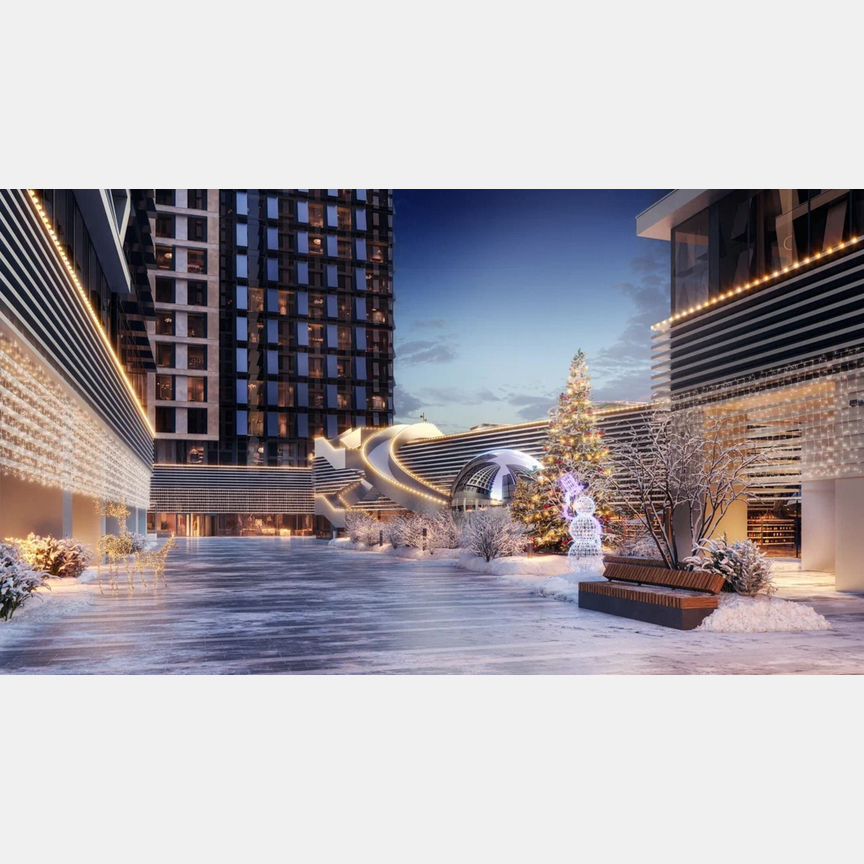 1-к. апартаменты, 45,6 м², 6/35 эт.