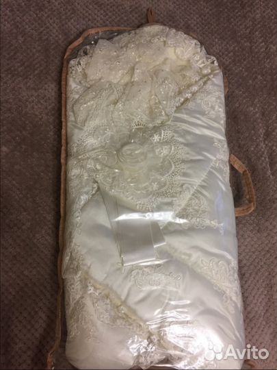 Кружевной комплект на выписку или в коляску