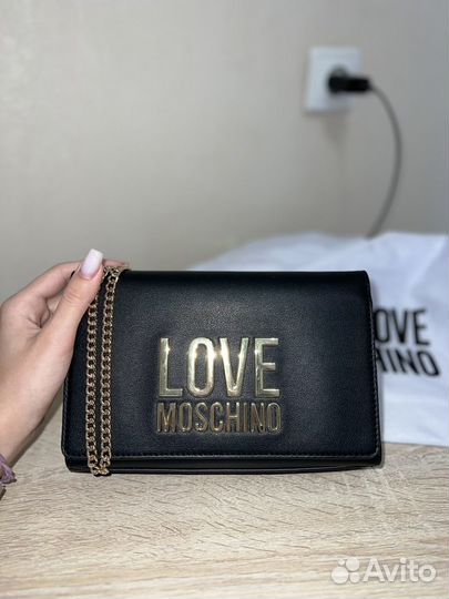 Сумка love moschino черная