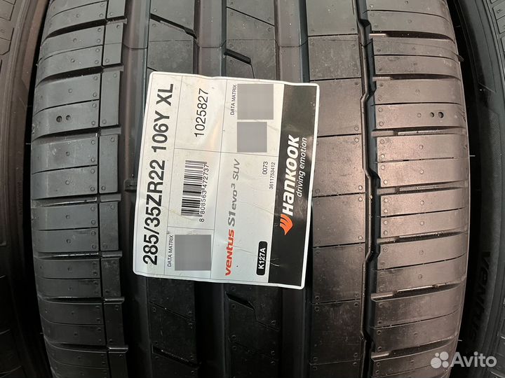 Hankook Ventus S1 Evo3 SUV K127A 285/35 R22 и 315/30 R22