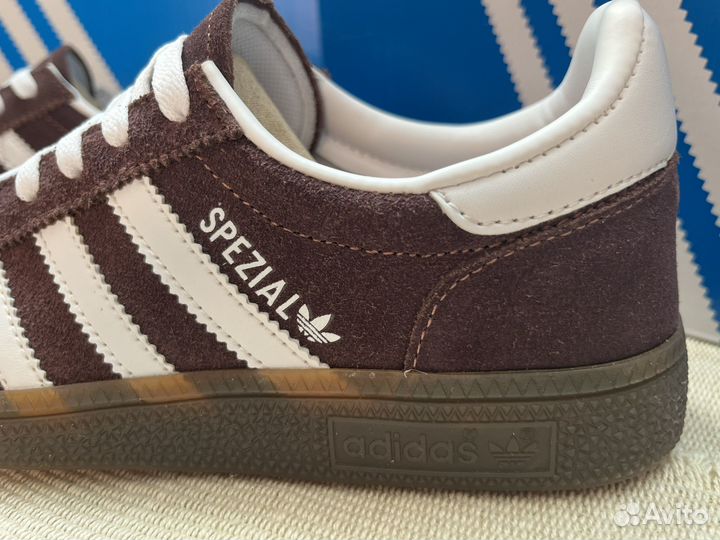 Кроссовки adidas handball spezial brown нубук