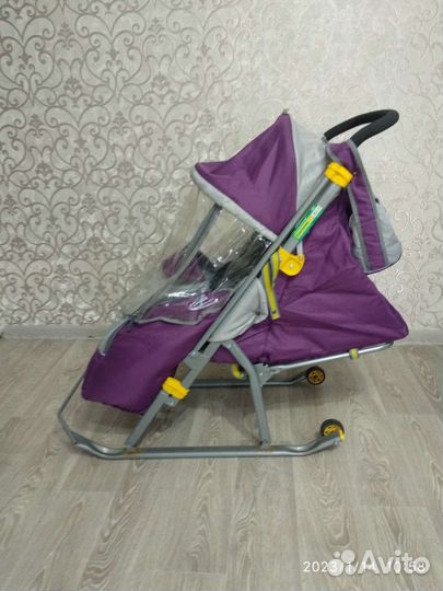 Детские санки коляска бу