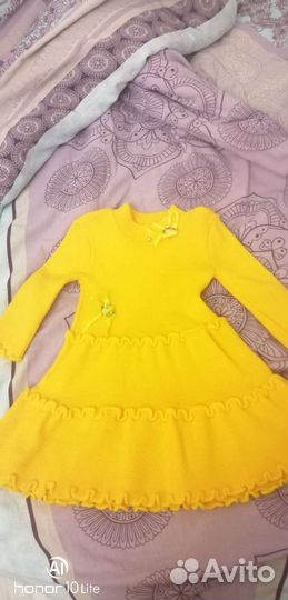 Вязаные платья для девочек