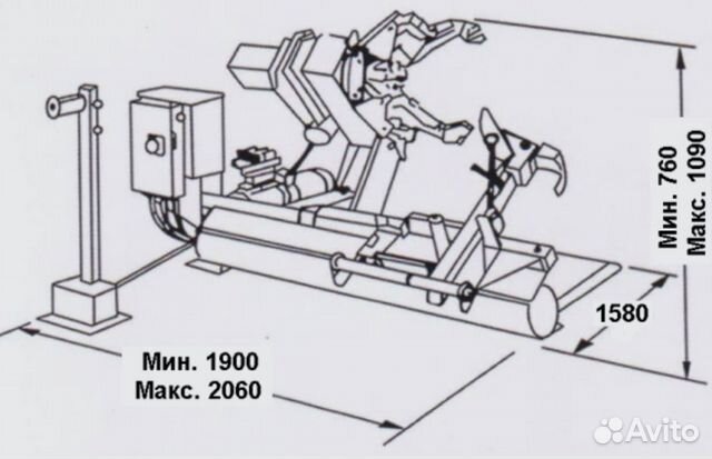 Грузовой шиномонтажный станок шмг-1Н гаро