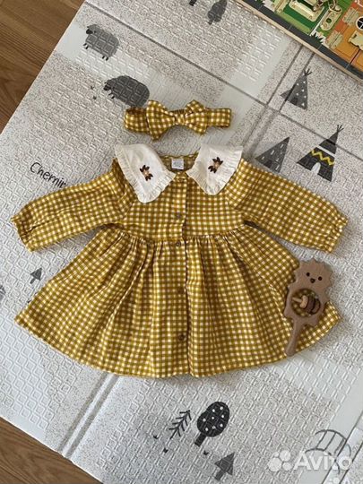 Lc waikiki платье для девочки 9m