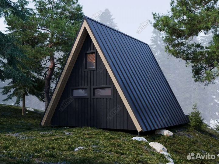 Строительство под ключ А-frame, Шале, Шалаш