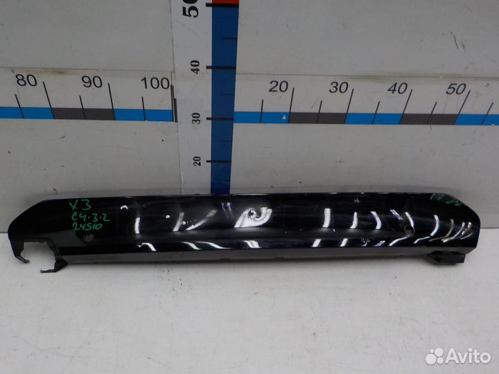 Накладка бампера переднего на BMW X3 51118070392