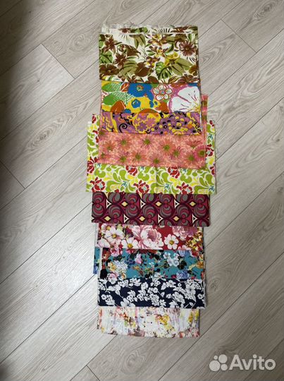 Ткань плотный хлопок-стрейч отрезы для рукоделия