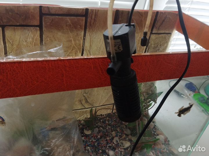 Аквариум для рыбок с фильтром