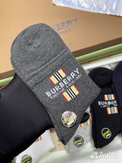 Набор мужских носков burberry на подарок премиум
