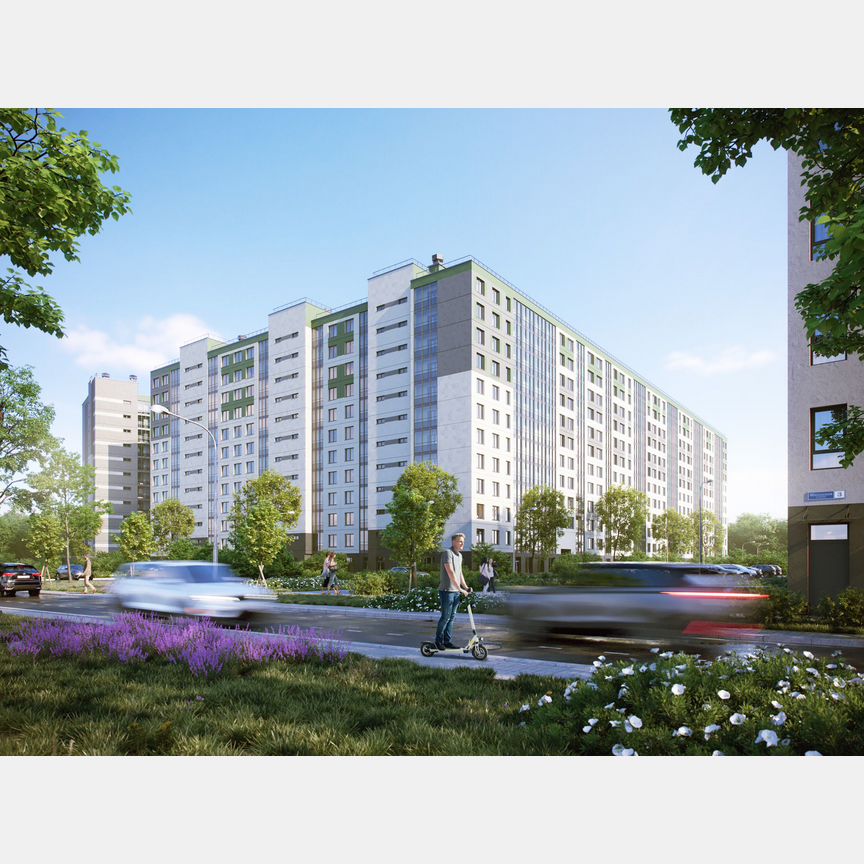 2-к. квартира, 61 м², 4/12 эт.
