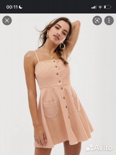 Платье/сарафан летнее ASOS мини вельвет