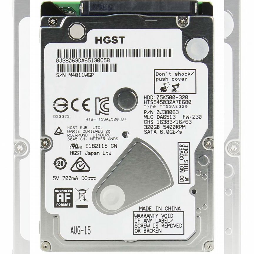 [0J38063] Жесткий Диск Hitachi 320gb Sata3 2,5" 0j38063