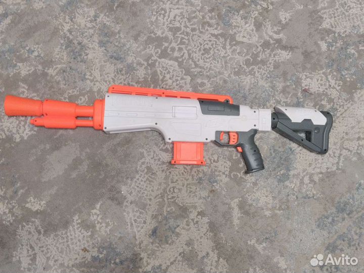 Бластер нерф автоматический на батарейках