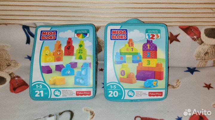 2 конструктора серии Mega bloks first builders