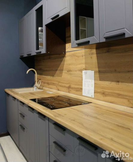 Кухня серая лофт модульная новая