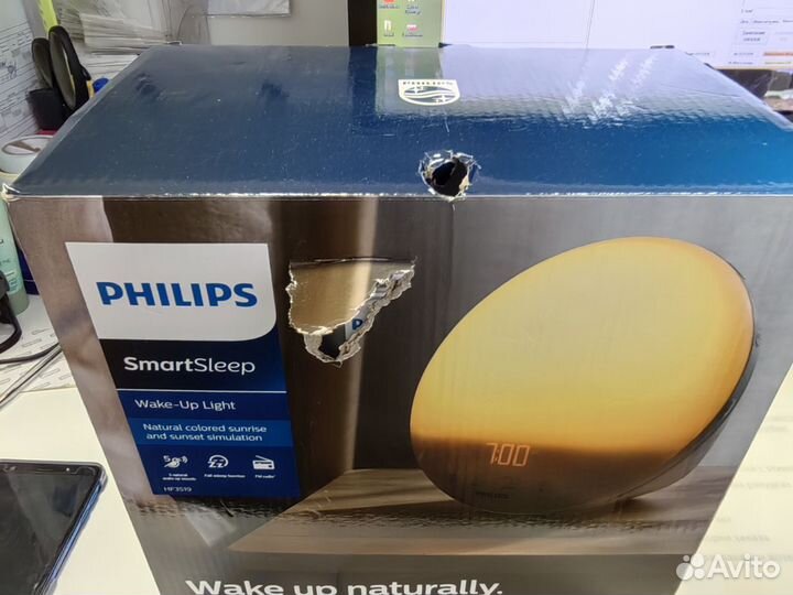 Световой будильник Филипс Wake-up Light H, дефект