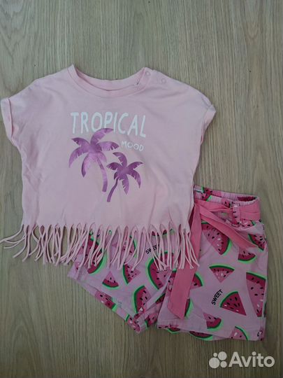 Вещи летние пакетом для девочки 86 -92 размер