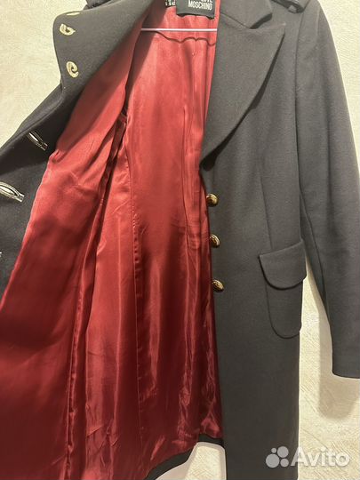 Пальто шинель love moschino