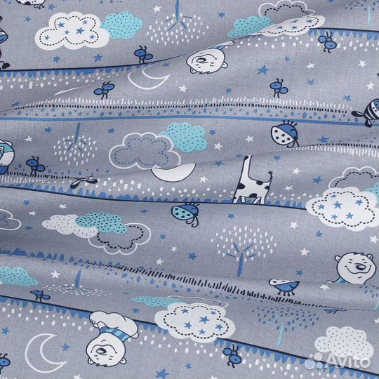 Ситец отрез 95 х 300 см. принт Зебра