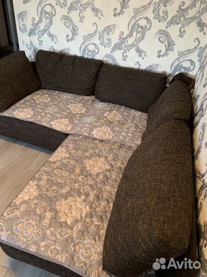 Дивандеки Жаккард Лён/ Микровелюр/ Мех люкс набор