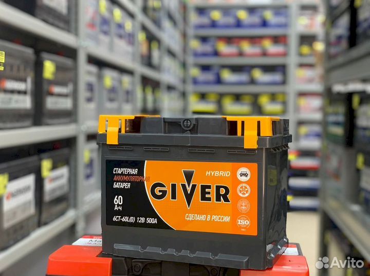 Аккумулятор giver hybrid 60 Ач