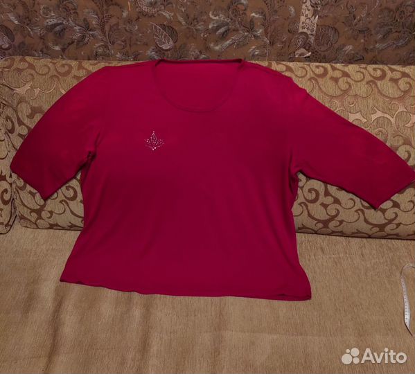 Туника блузка кофта женская 60 62 большой размер