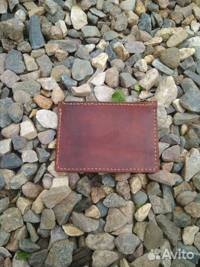 Кошелек натуральная кожа на молнии ручной работы