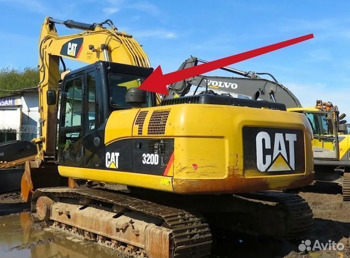 Замена стекла на экскаватор Cat 320/336DL