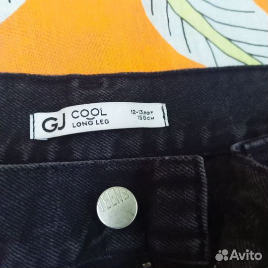 Джинсы широкие для девочки 158