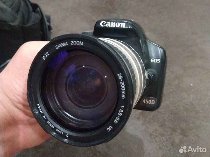 Canon 450d зеркальный фотоаппарат комплект