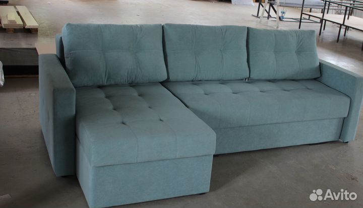 Угловой Диван-Еврокнижка с механизмом Тик-Так