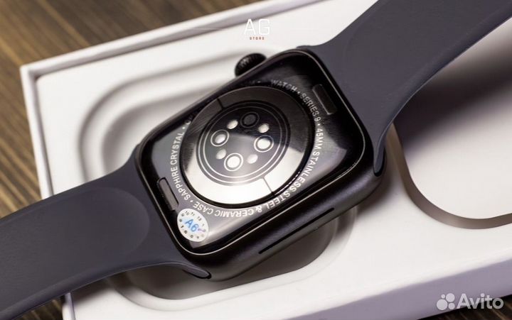 Apple Watch 9 (яблоко при включении)