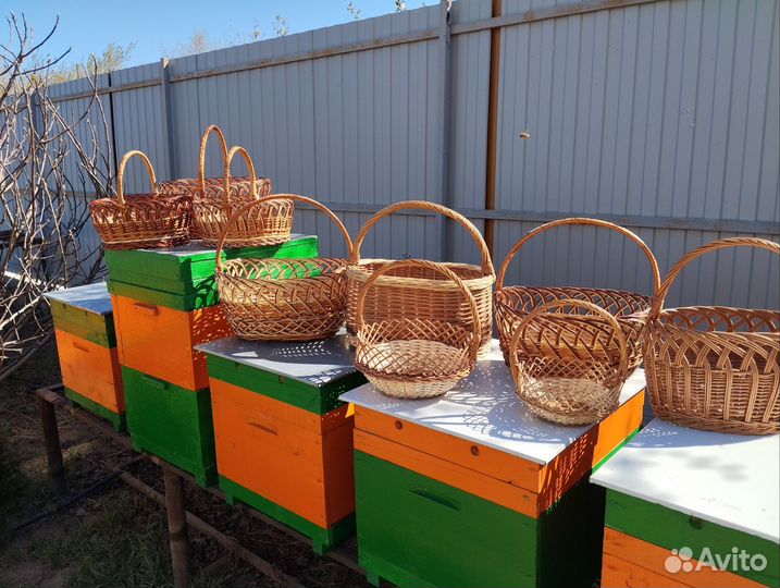 Корзина плетеная ручной работы